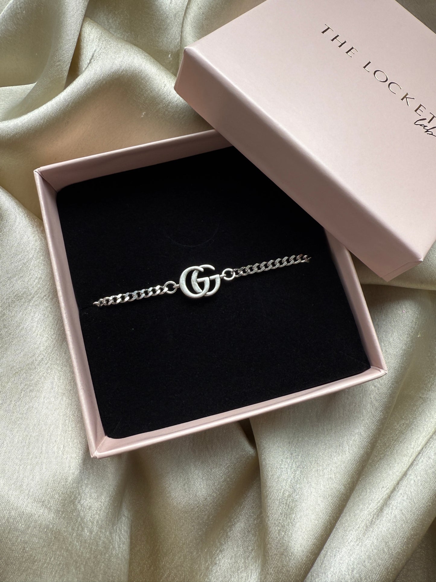 Authentic Reworked Silver Bracelet GG style 1