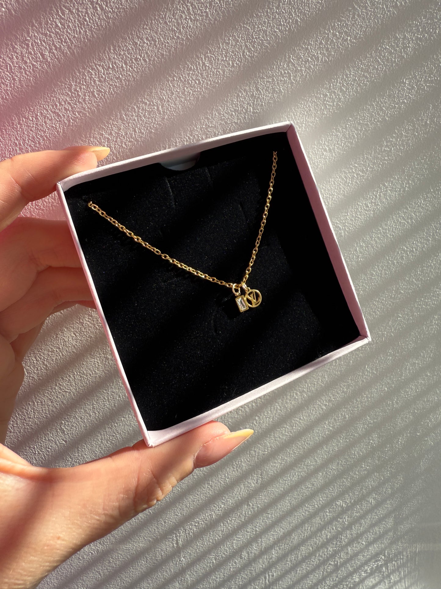 Authentic Reworked Necklace - Mini Logo and Sparkle