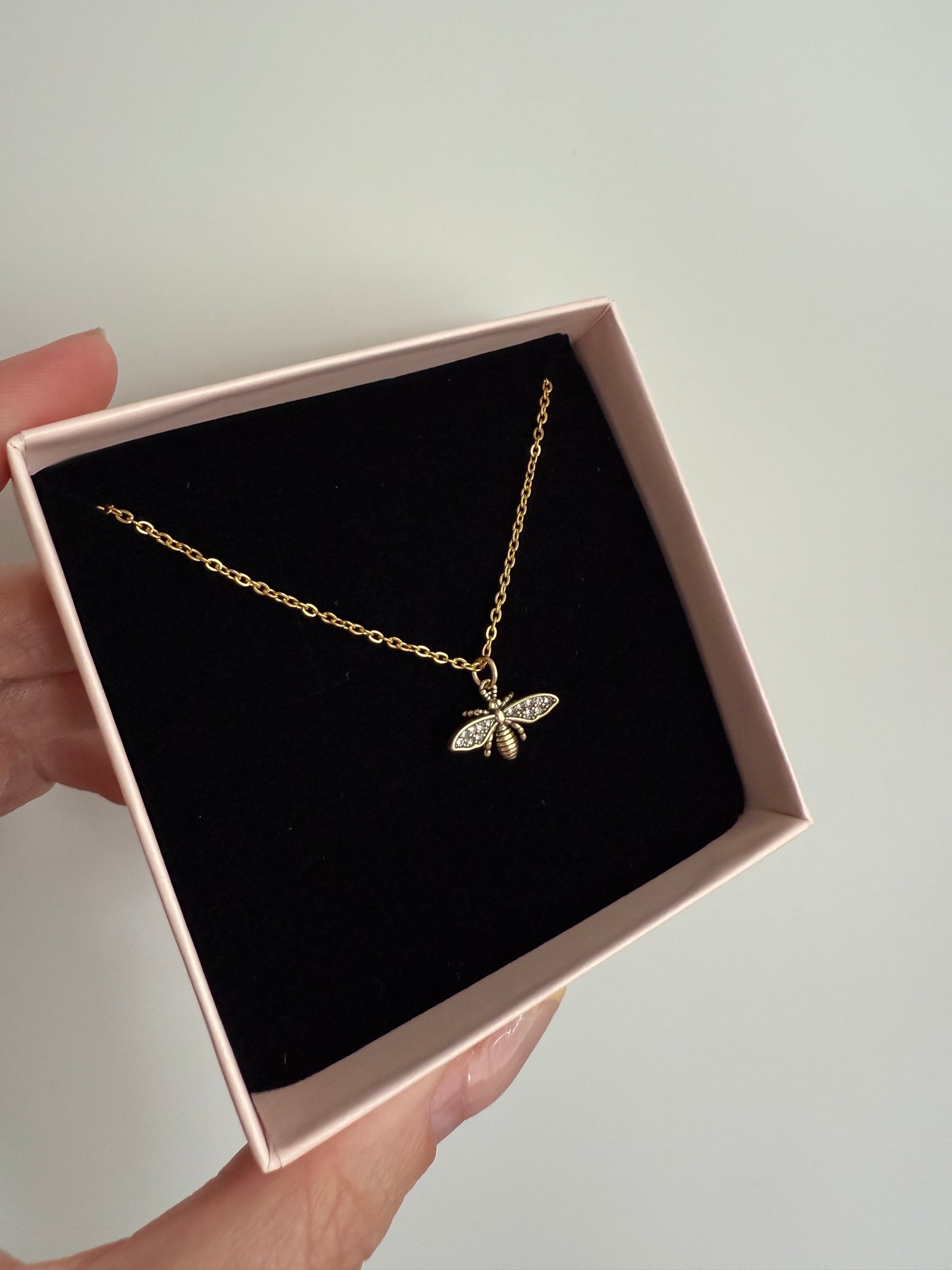 Authentic Reworked Necklace - Sparkle Bee