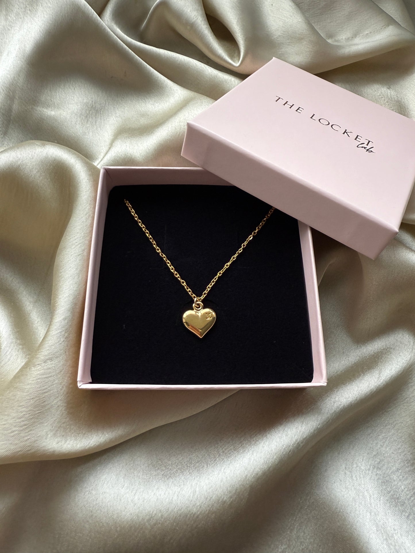 Authentic Reworked Logo Heart Necklace - Vintage Condition