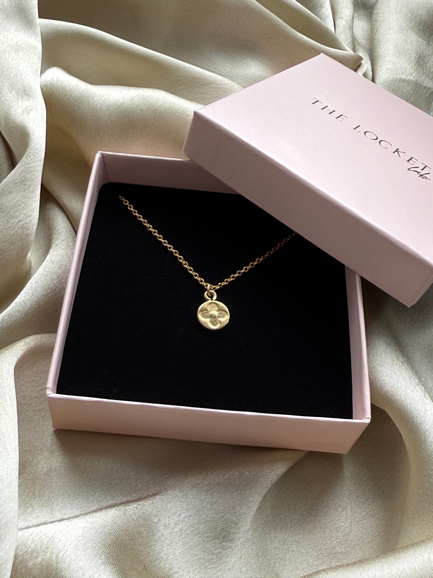 Authentic Reworked Necklace - Round Flower