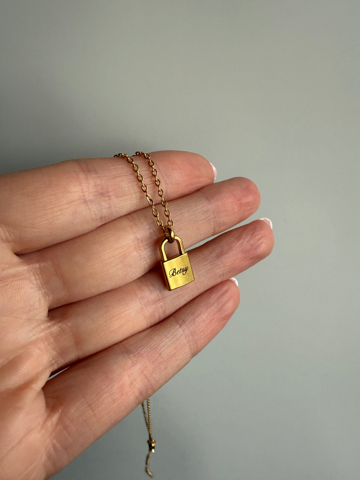 Personalised Lock Necklace