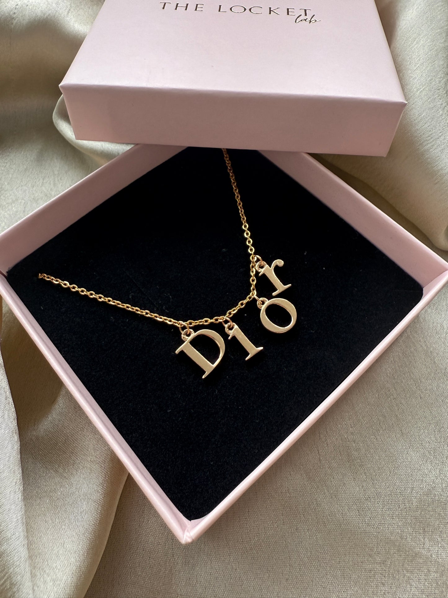 Authentic Reworked Letter Necklace Style 1