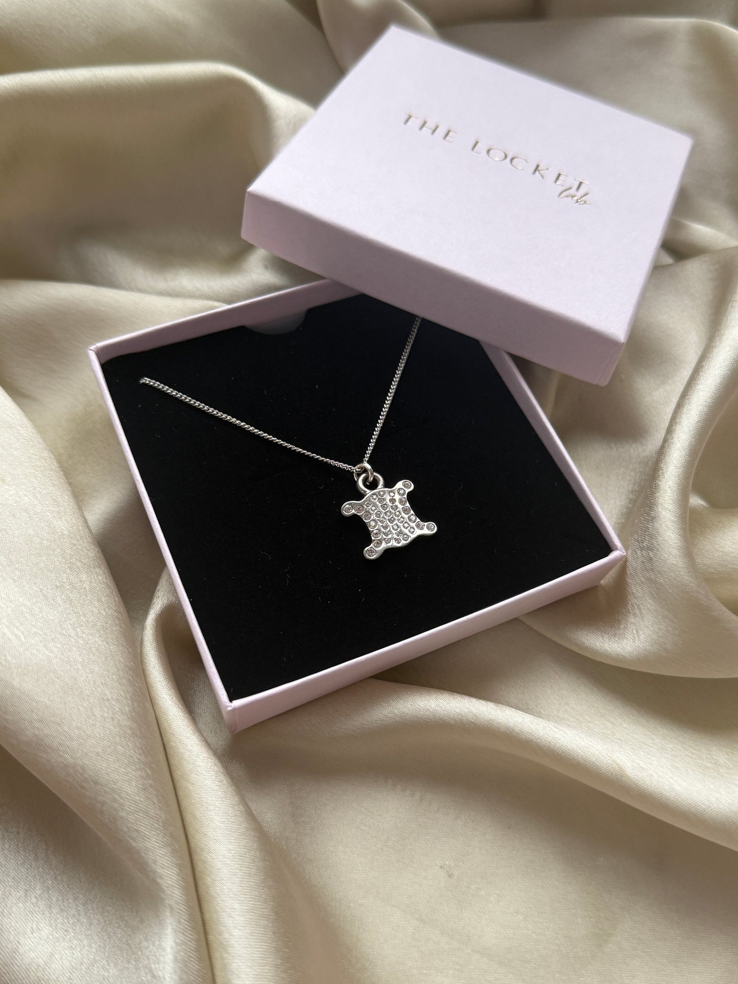 Authentic Reworked Silver Necklace - Sparkle