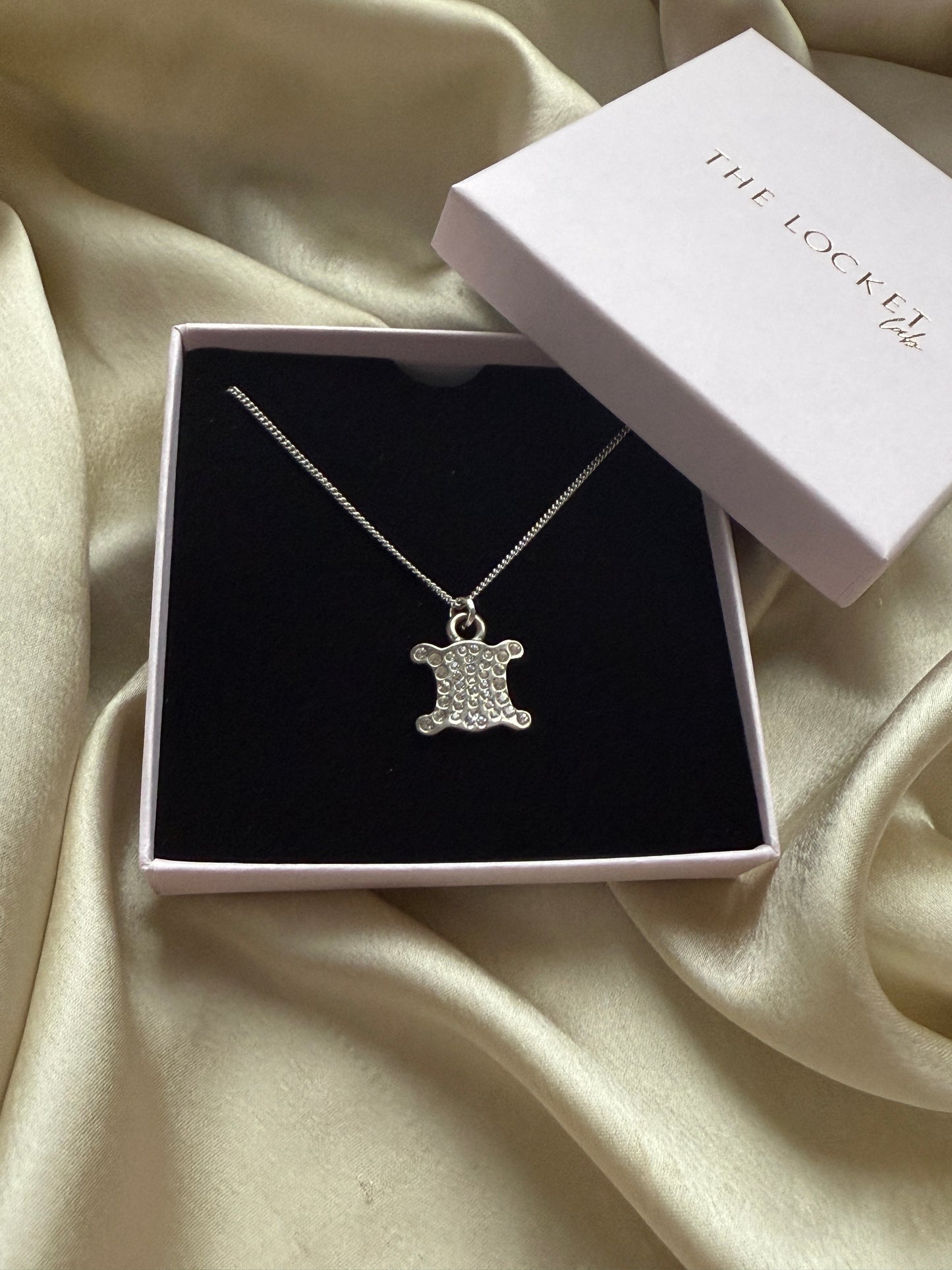 Authentic Reworked Silver Necklace - Sparkle