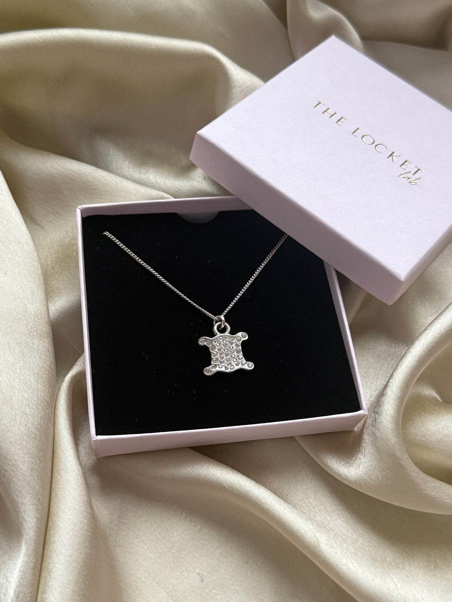 Authentic Reworked Silver Necklace - Sparkle