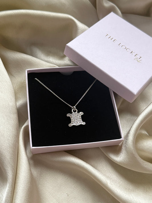 Authentic Reworked Silver Necklace - Sparkle