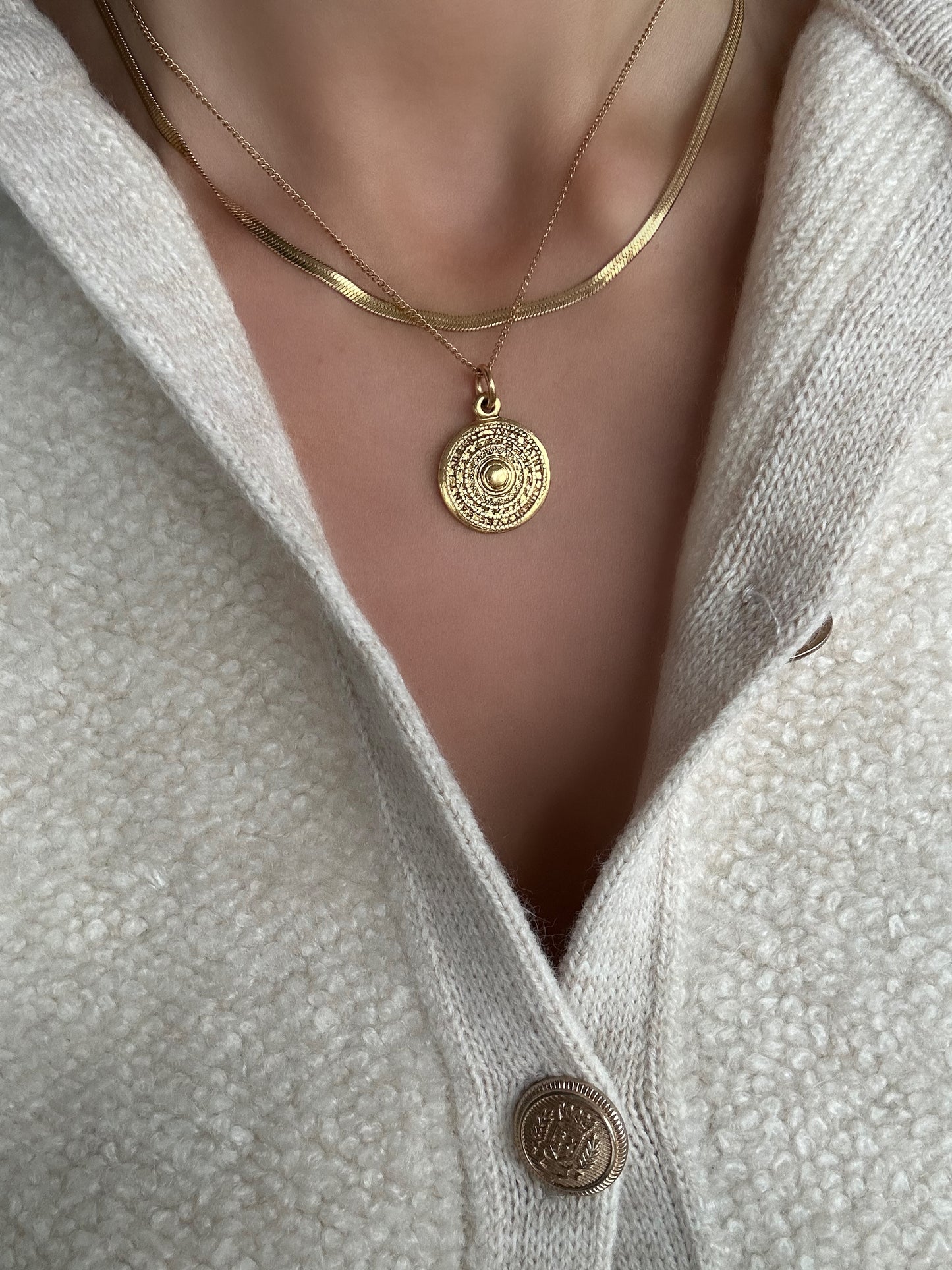 Authentic Reworked Coin Necklace - Small Pendant 1