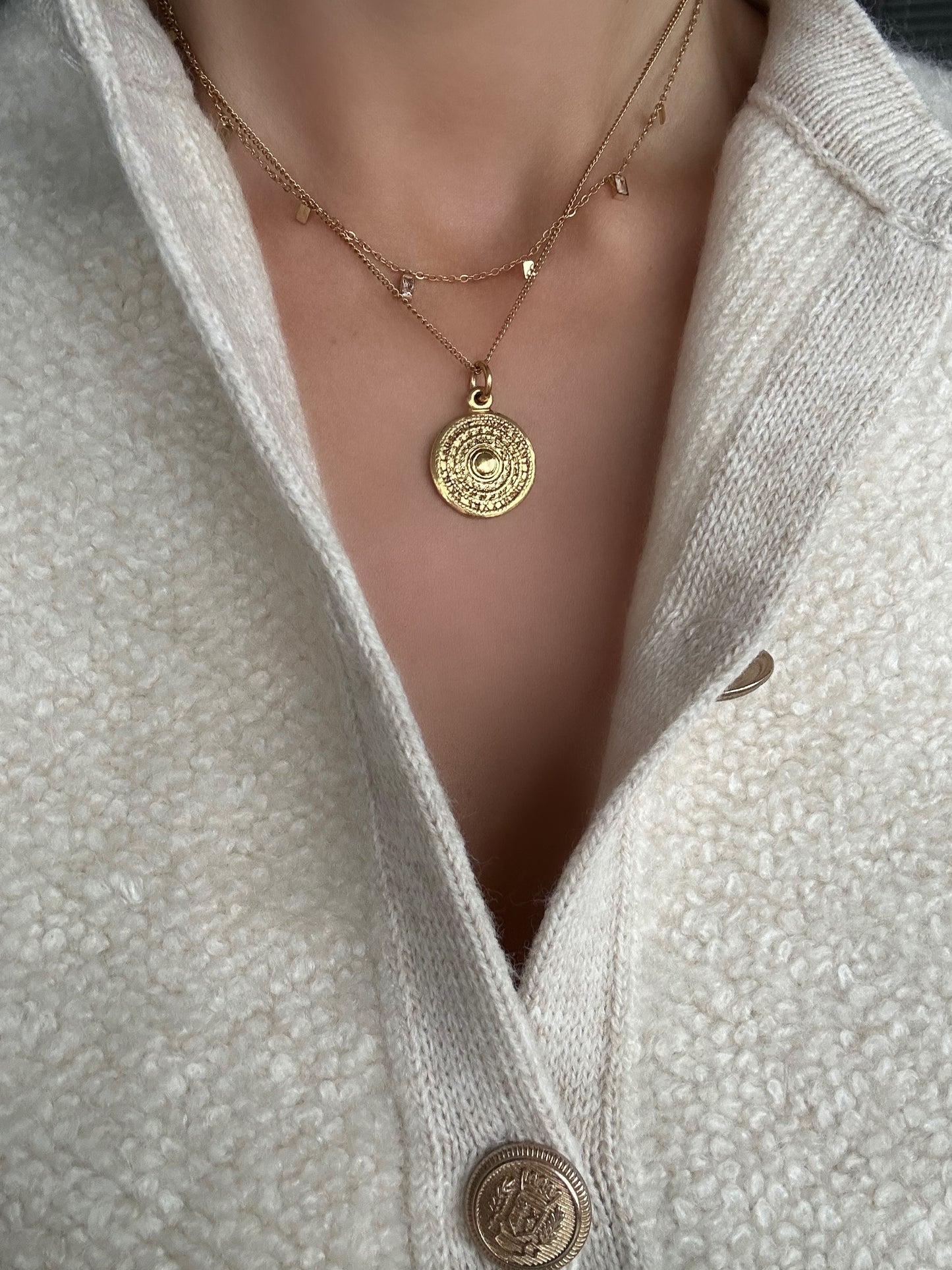 Authentic Reworked Coin Necklace - Small Pendant 1