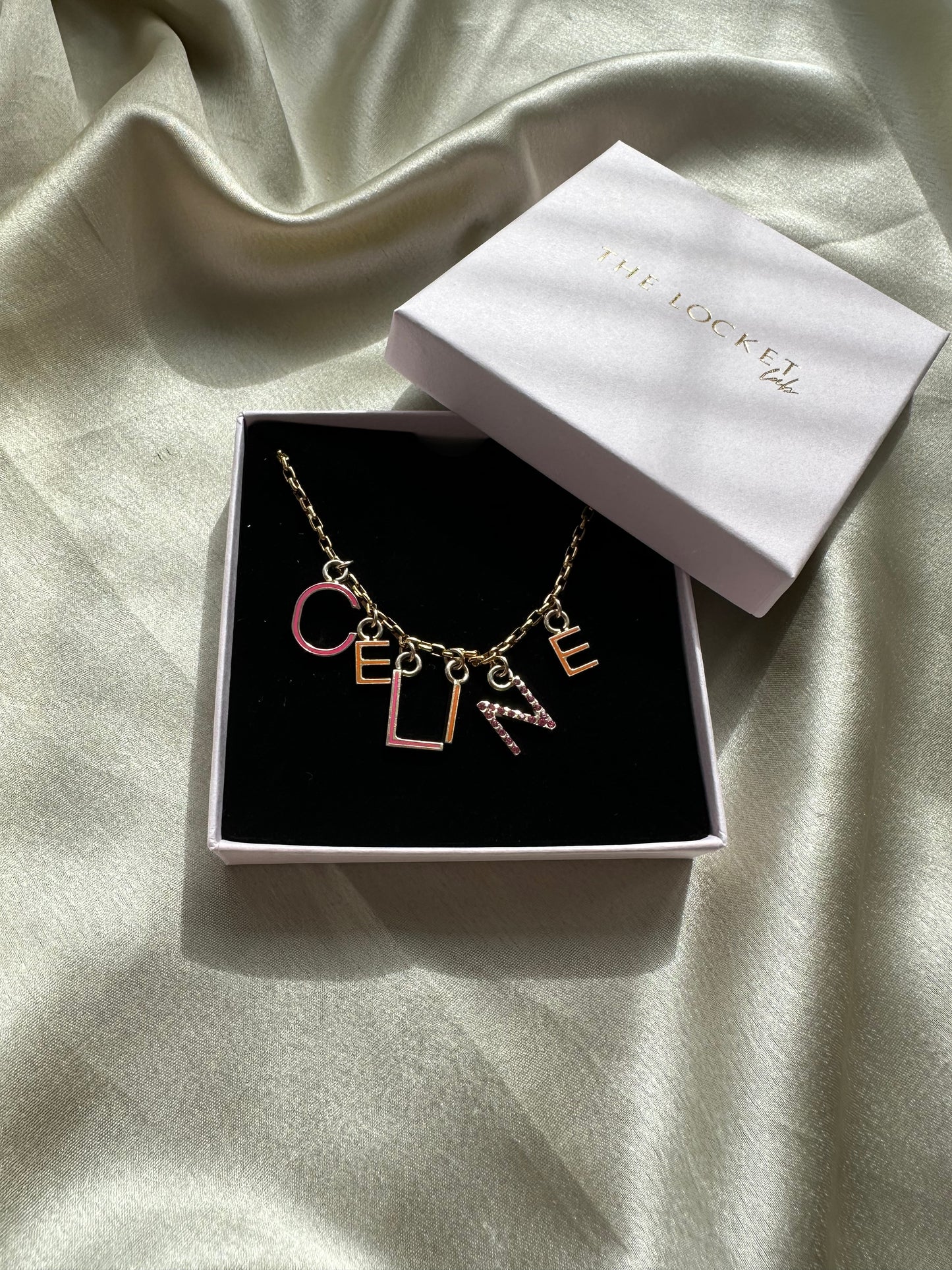 Authentic Reworked Necklace - Gold Alphabet Style 1