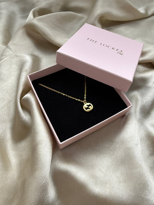 Authentic Reworked Necklace - Mini Double Logo