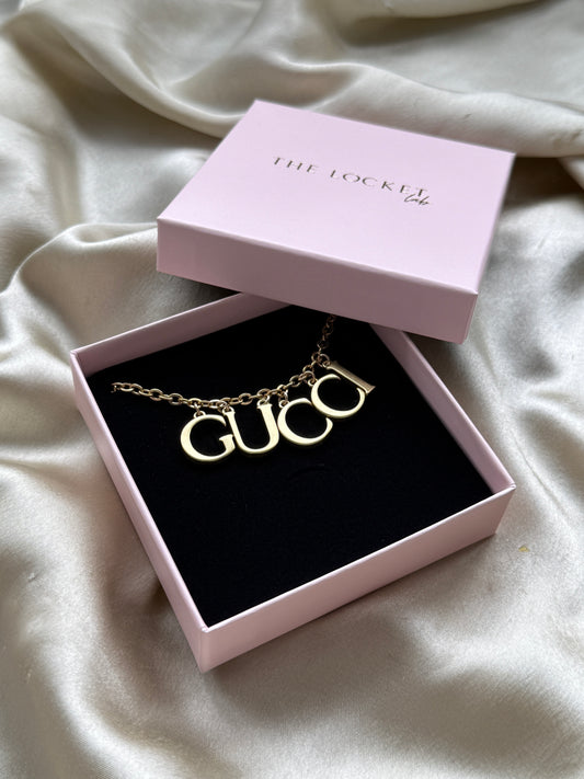 Authentic Reworked Necklace - Branded Letters