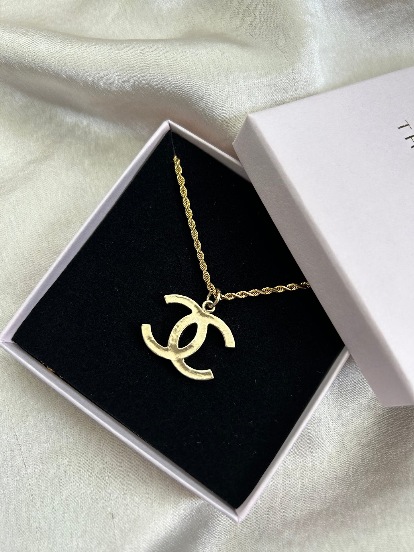 Authentic Reworked Chanel Necklace - Large CC