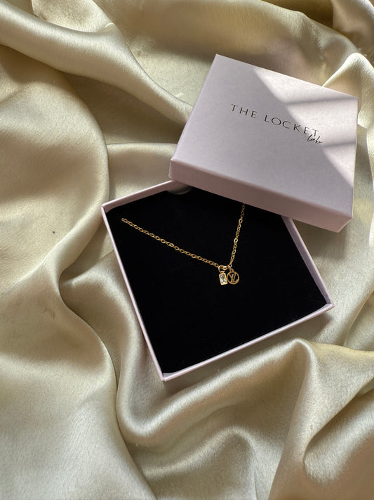 Authentic Reworked Necklace - Mini Logo and Sparkle