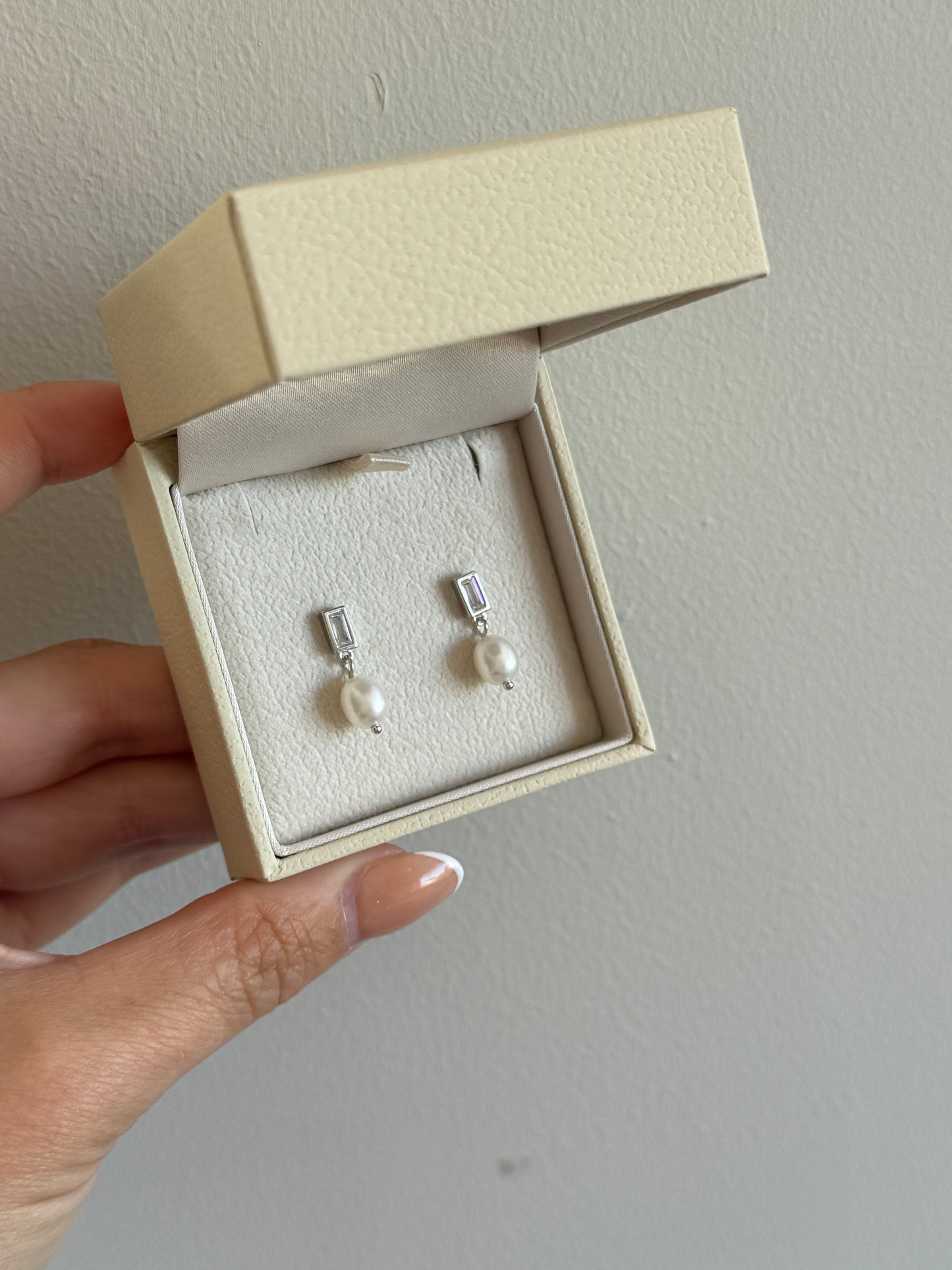 Emily Silver Bridal Earrings