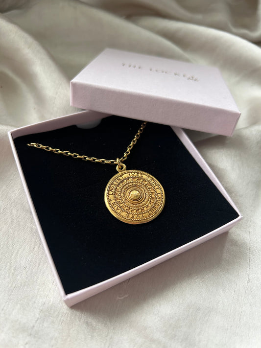 Authentic Reworked Coin Necklace - Medium Pendant