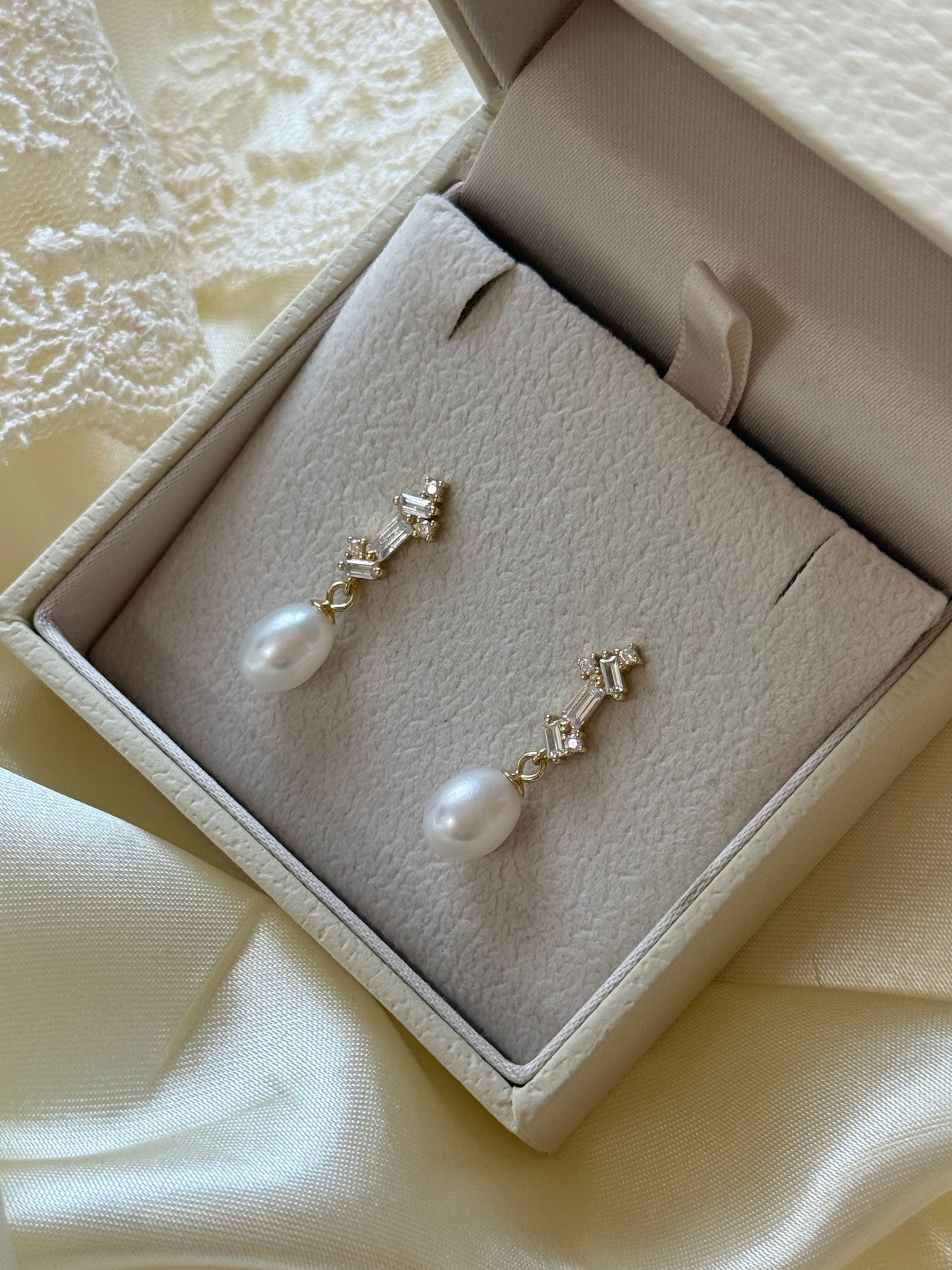 Ruby Bridal Earrings