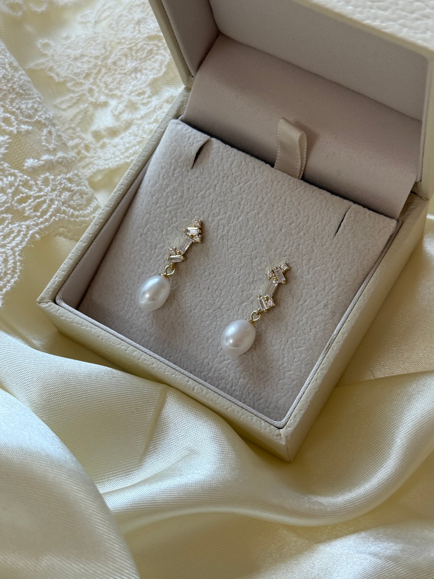Ruby Bridal Earrings