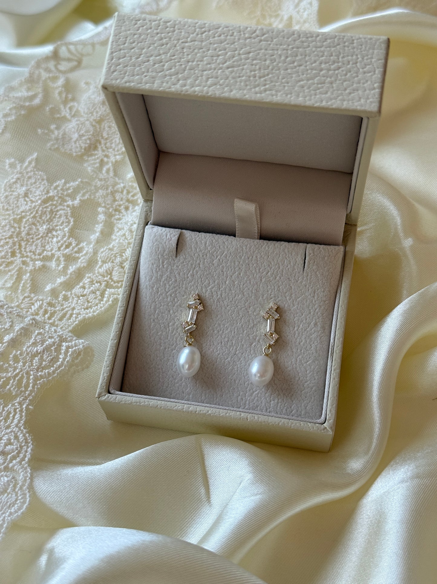 Ruby Bridal Earrings