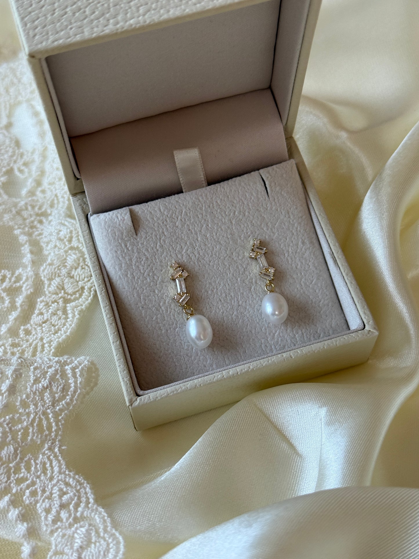Ruby Bridal Earrings