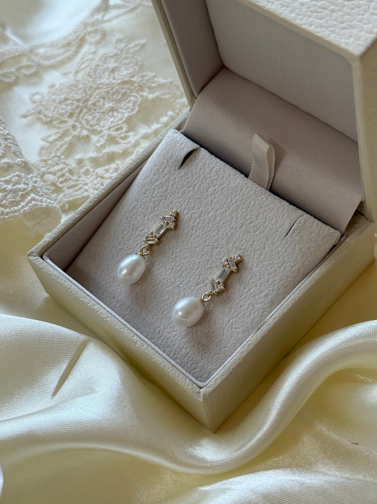 Ruby Bridal Earrings