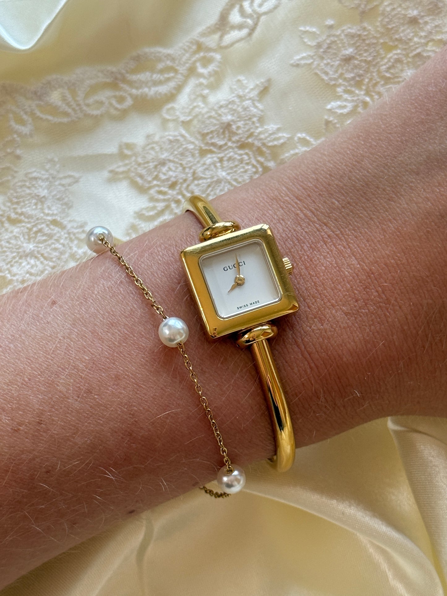 Mini Delicate Pearl Bridal Bracelet