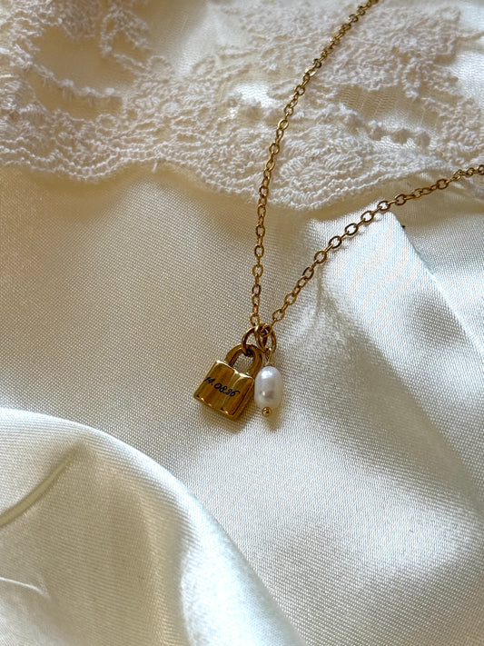Personalised Pearl Locket Necklace