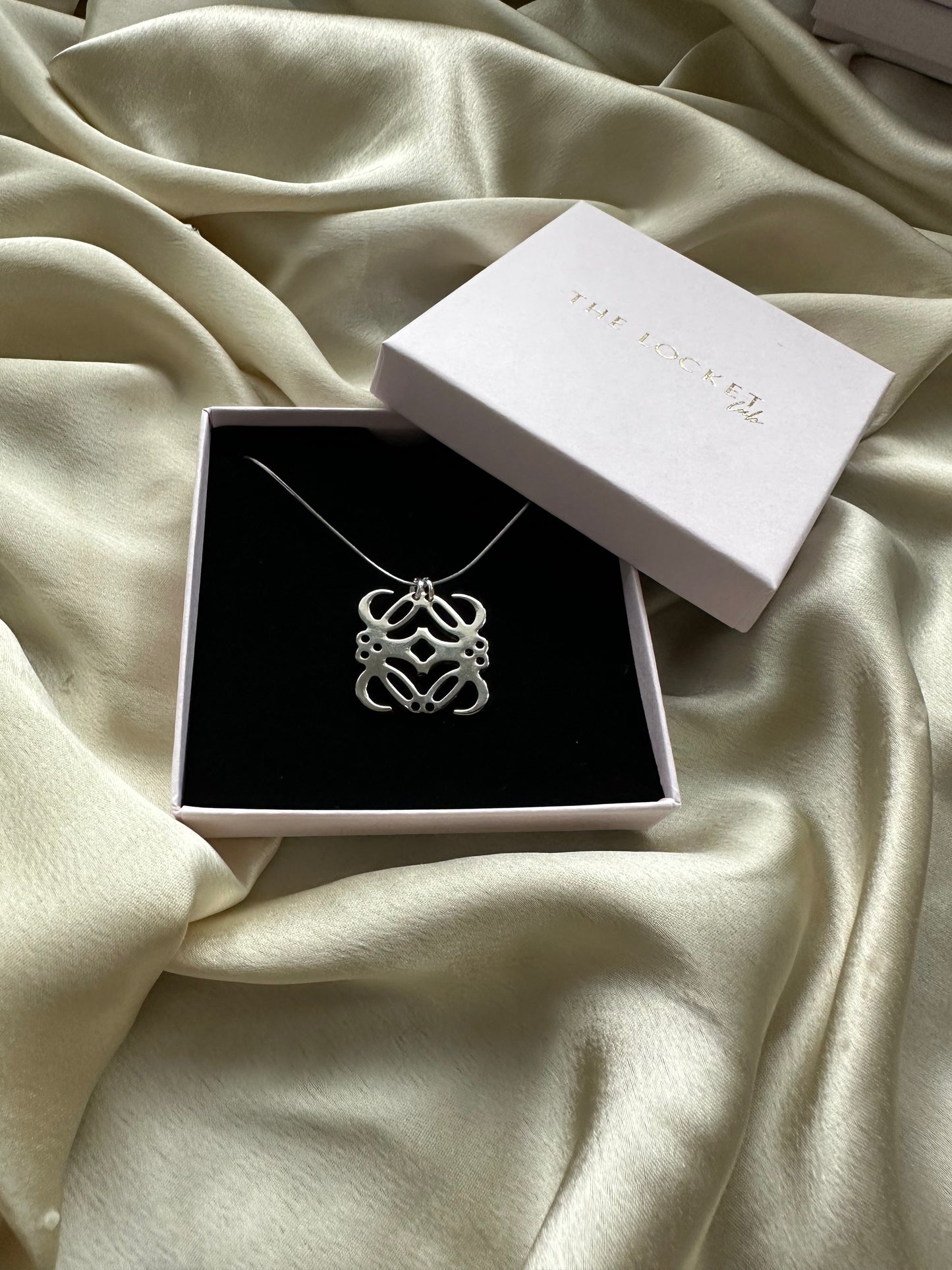 Authentic Reworked Anagram Necklace Silver Chain 1