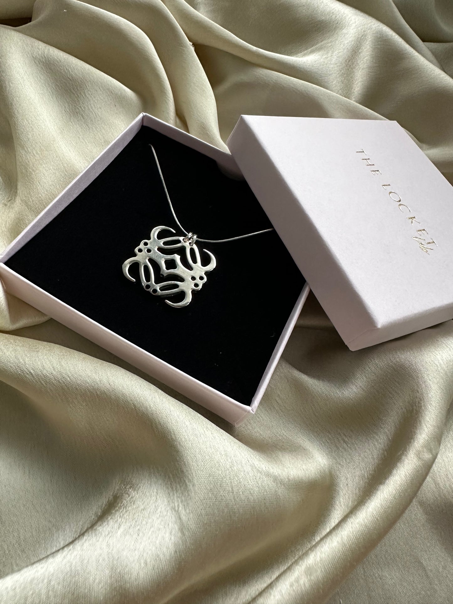 Authentic Reworked Anagram Necklace Silver Chain 1