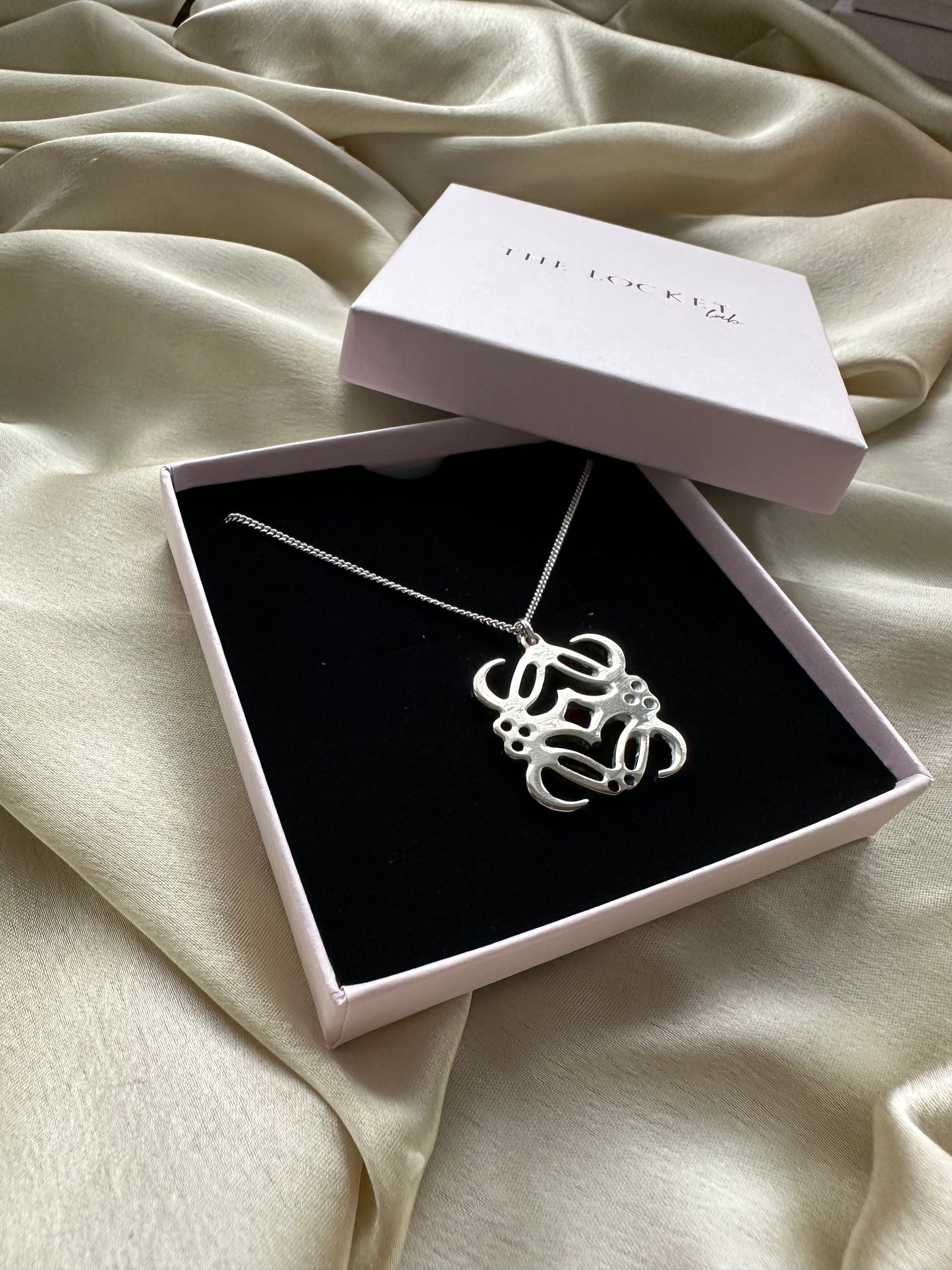 Authentic Reworked Anagram Necklace Silver Chain 2