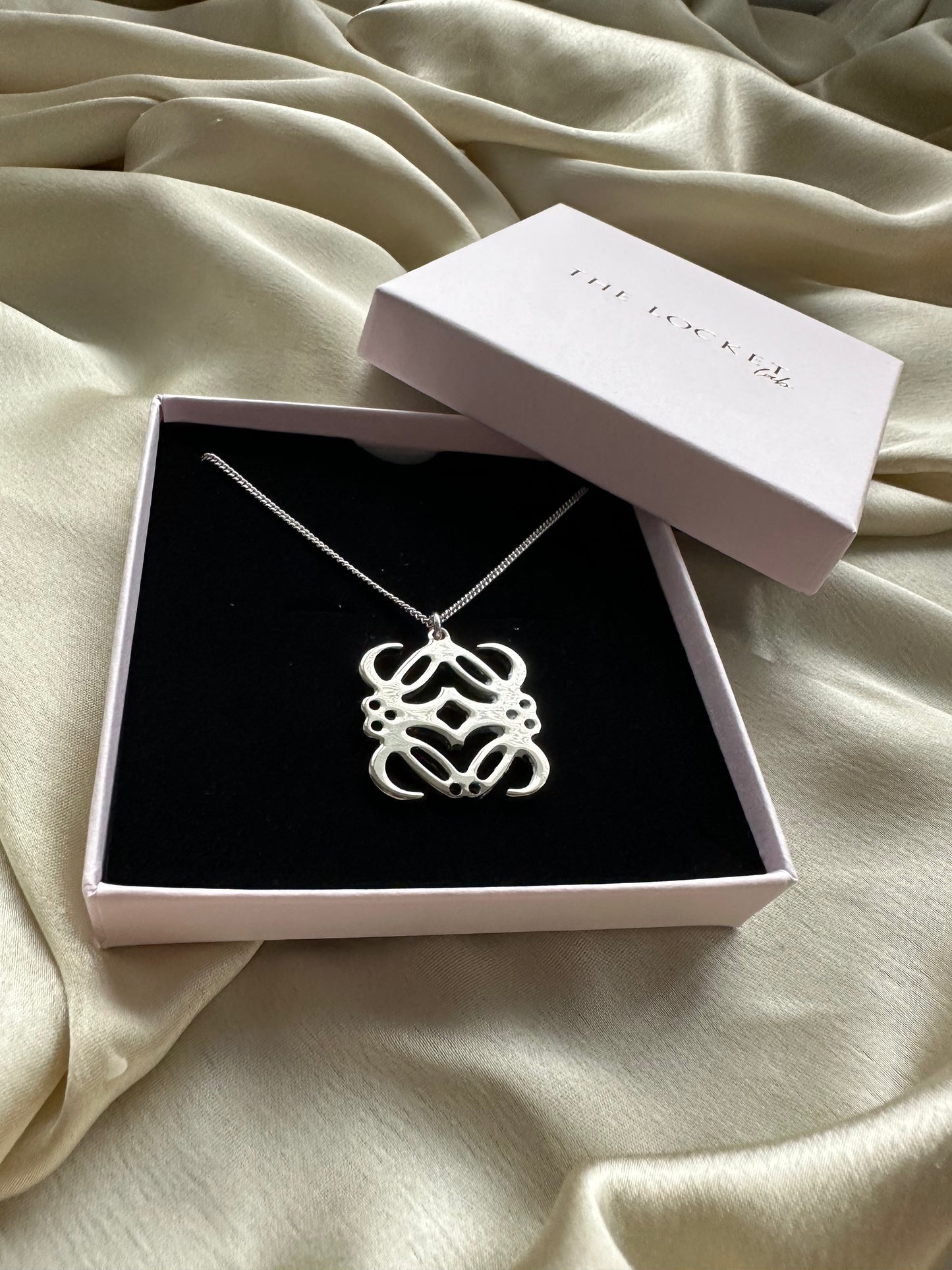 Authentic Reworked Anagram Necklace Silver Chain 2