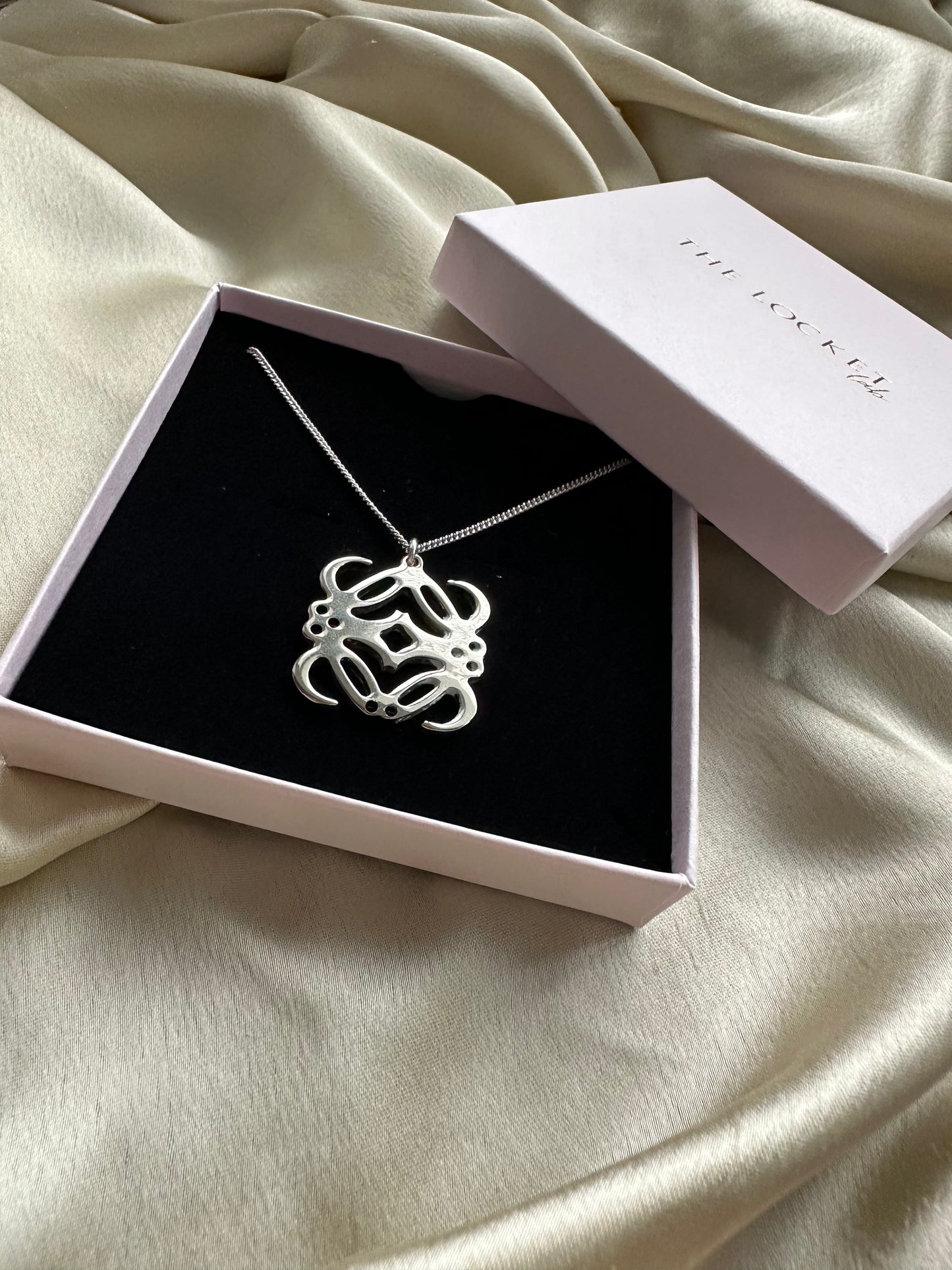 Authentic Reworked Anagram Necklace Silver Chain 2