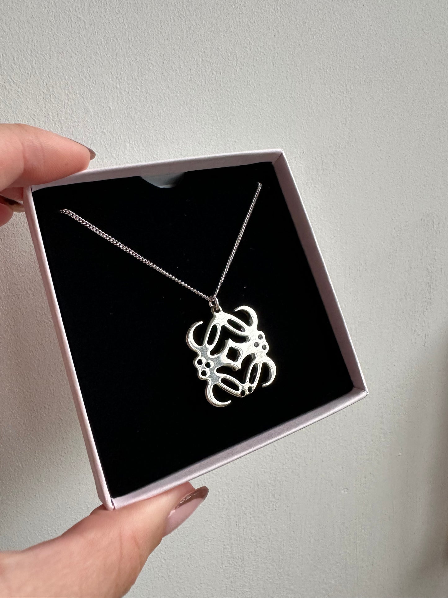 Authentic Reworked Anagram Necklace Silver Chain 2