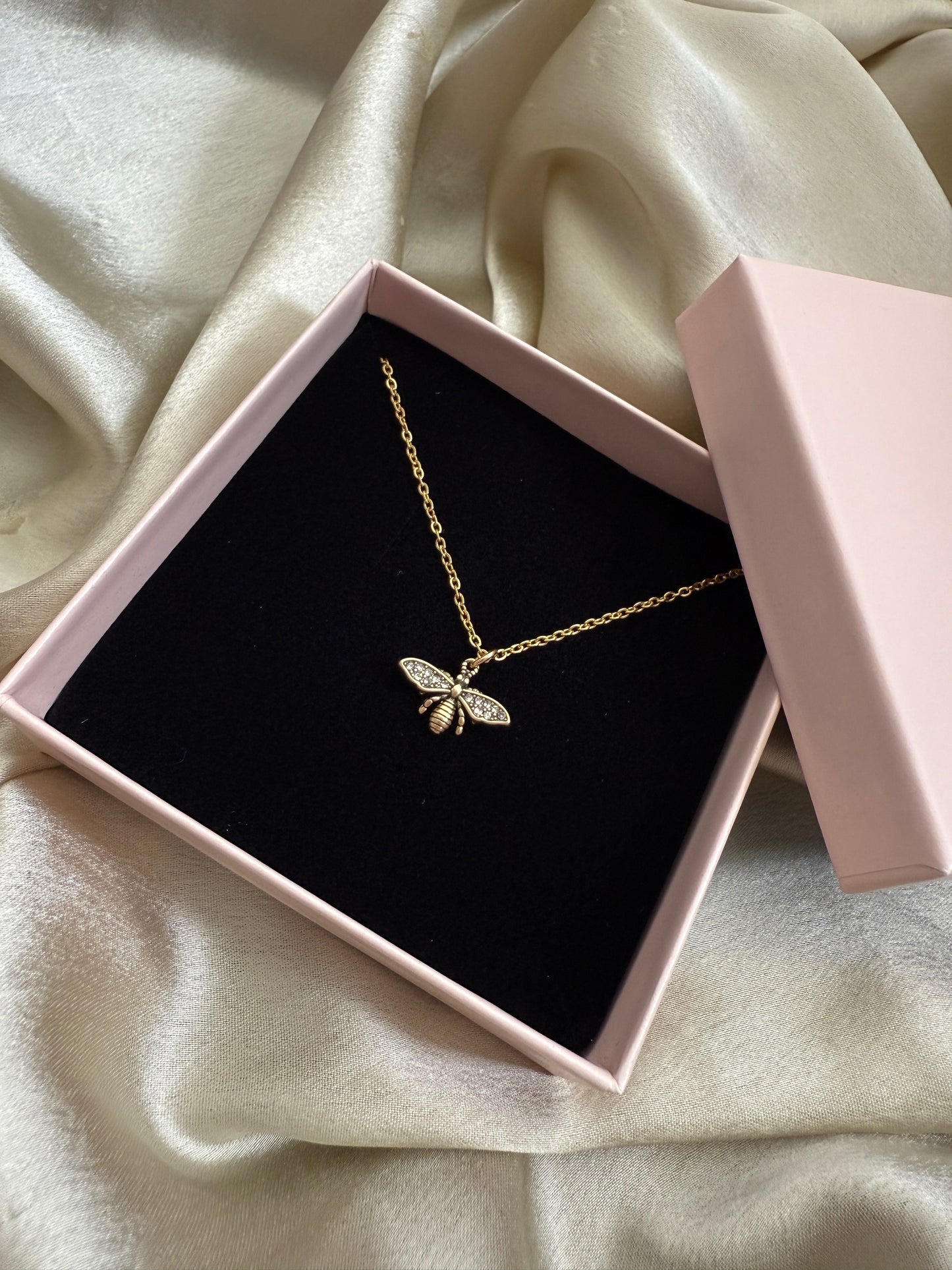 Authentic Reworked Necklace - Sparkle Bee