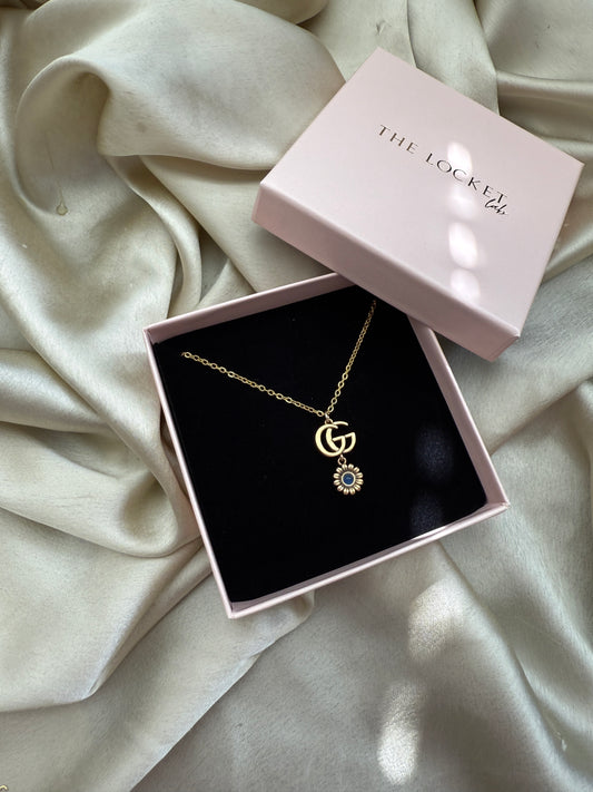Authentic Reworked Necklace - GG Flower