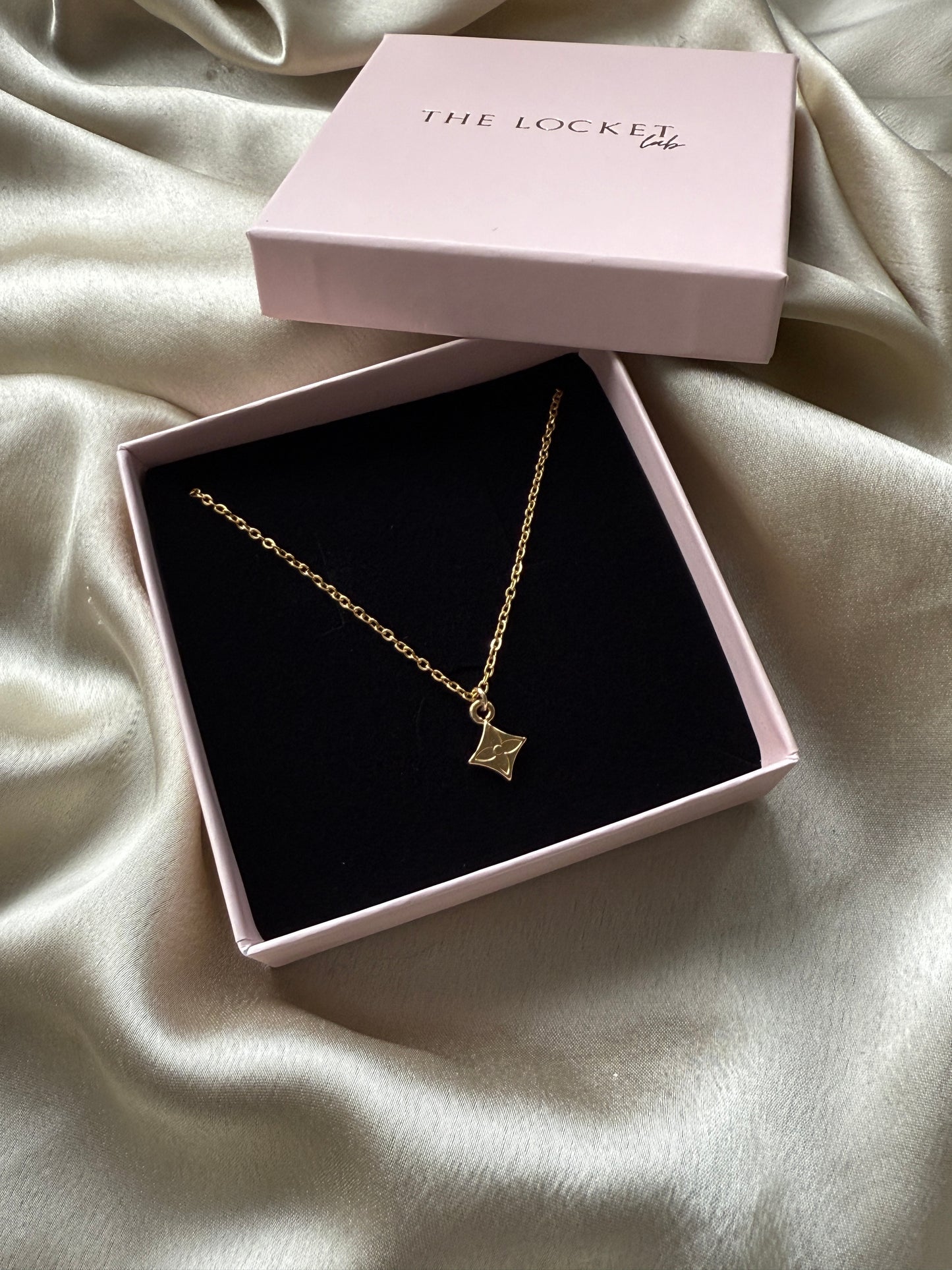 Authentic Reworked Necklace - Diamond Flower