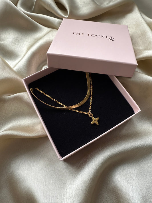 Authentic Reworked Necklace - Diamond double chain