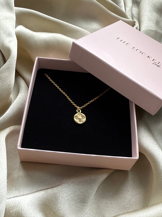 Authentic Reworked Necklace - Round Flower