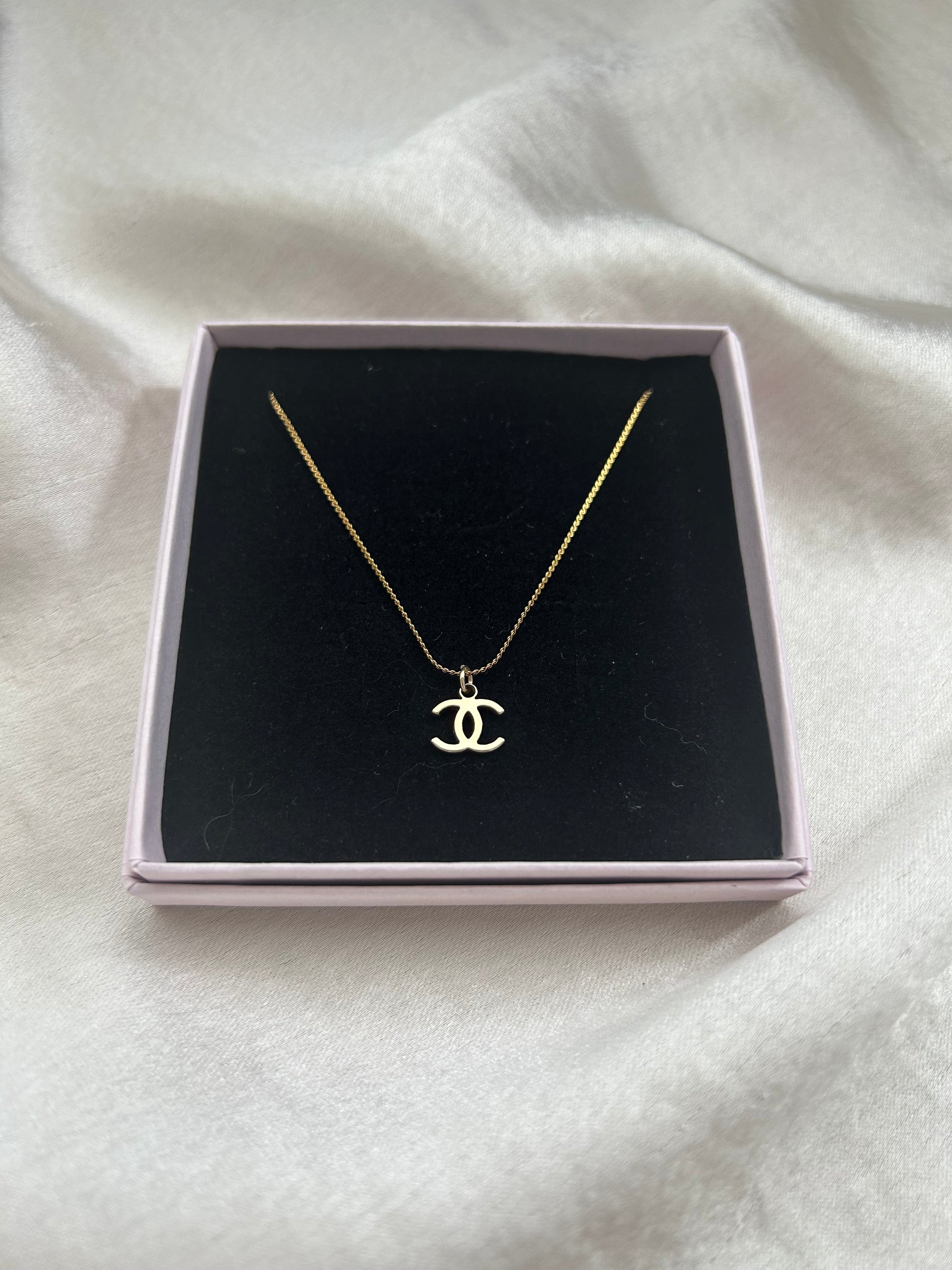 Authentic Reworked Delicate Chanel Necklace - Ultra thin chain